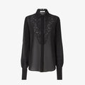 Black georgette shirt RUNWAY DELUXE