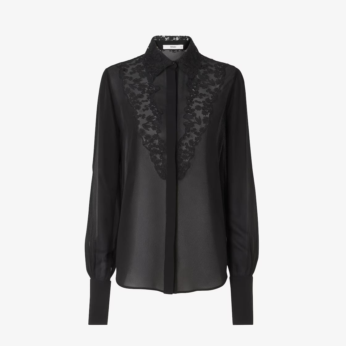 Black georgette shirt RUNWAY DELUXE