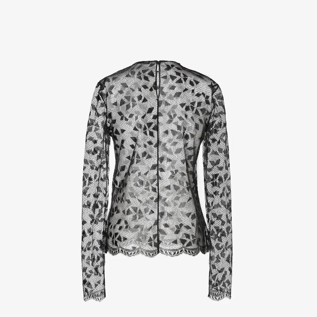Black Cuneo lace top RUNWAY DELUXE