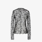 Black Cuneo lace top RUNWAY DELUXE
