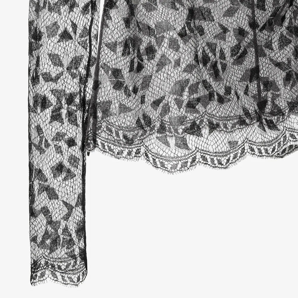 Black Cuneo lace top RUNWAY DELUXE