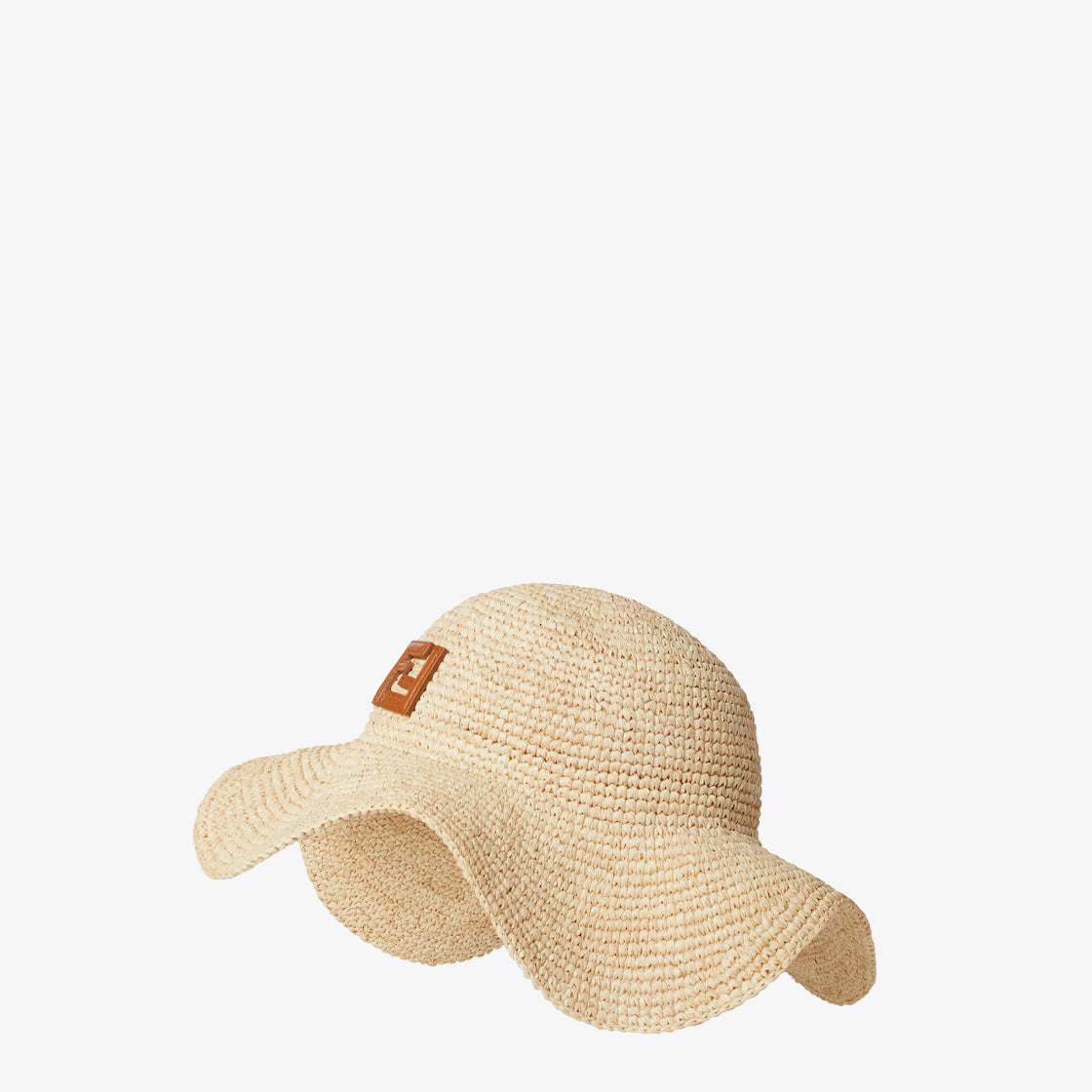 Natural raffia hat