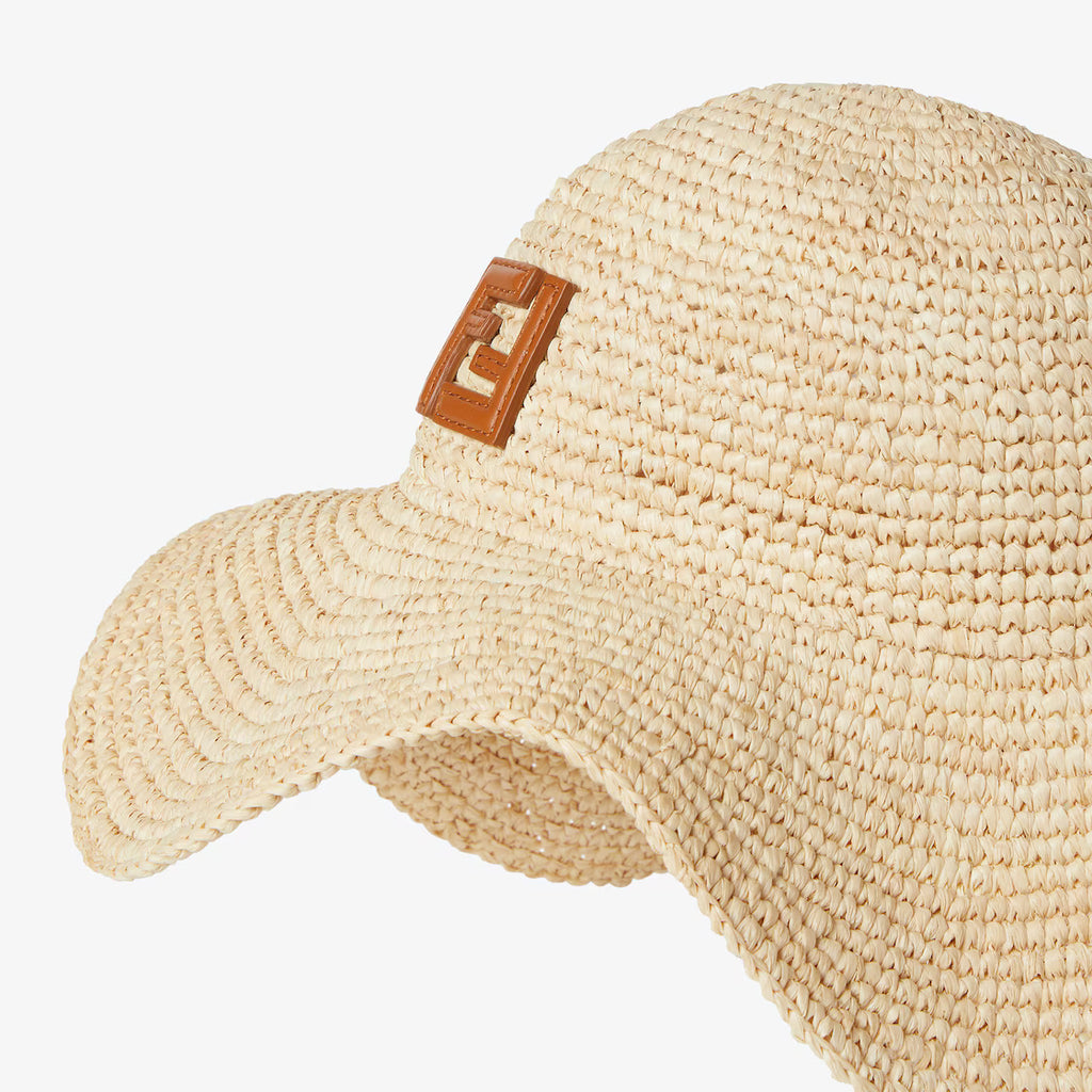 Natural raffia hat