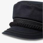 Black cotton hat