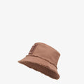 Brown denim bucket hat