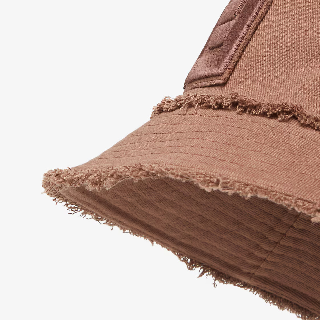 Brown denim bucket hat