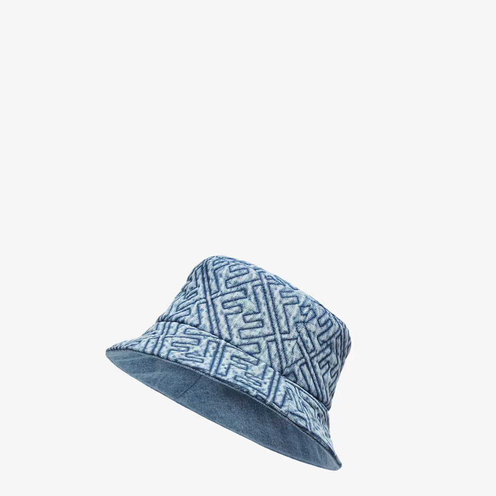 Blue FF denim bucket hat