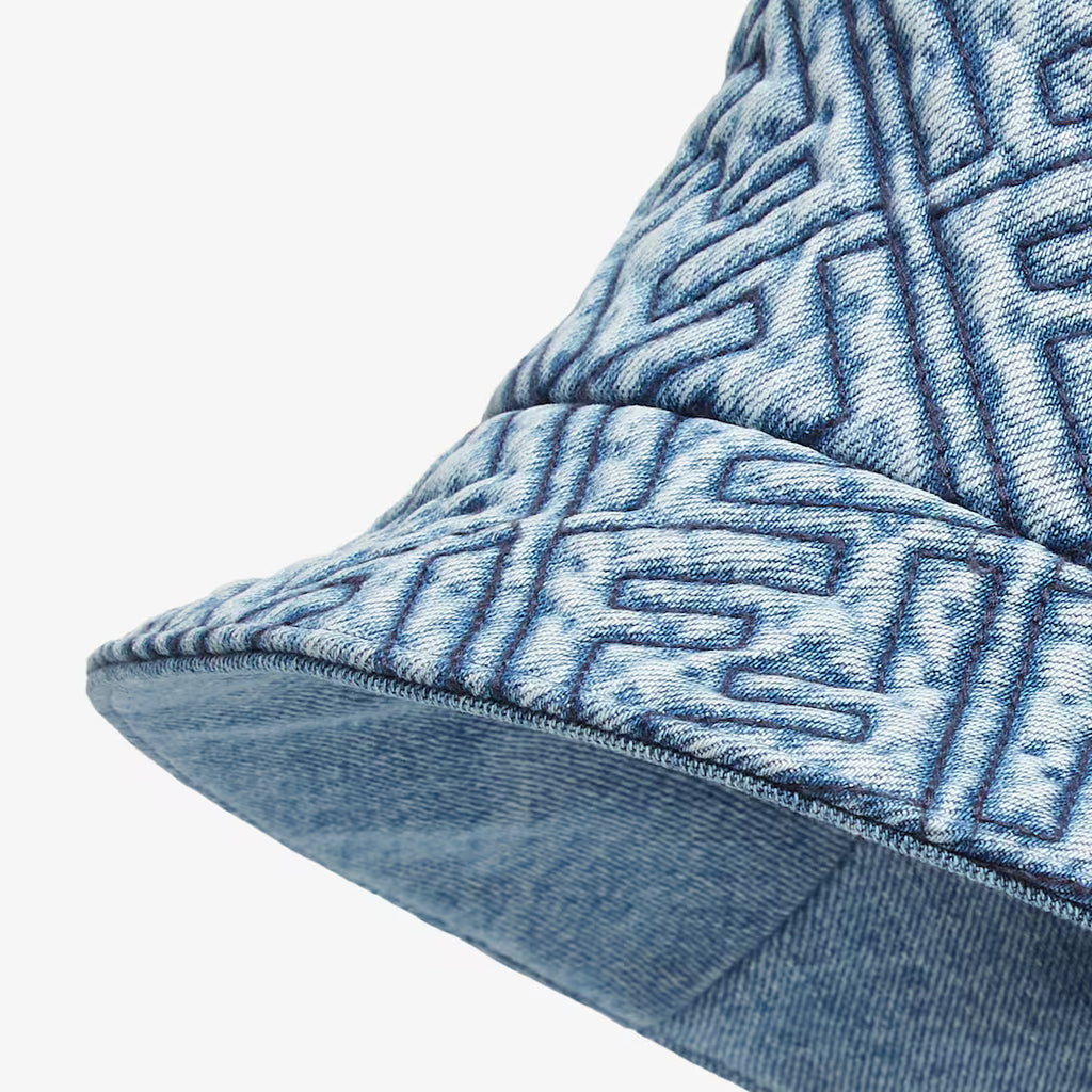 Blue FF denim bucket hat