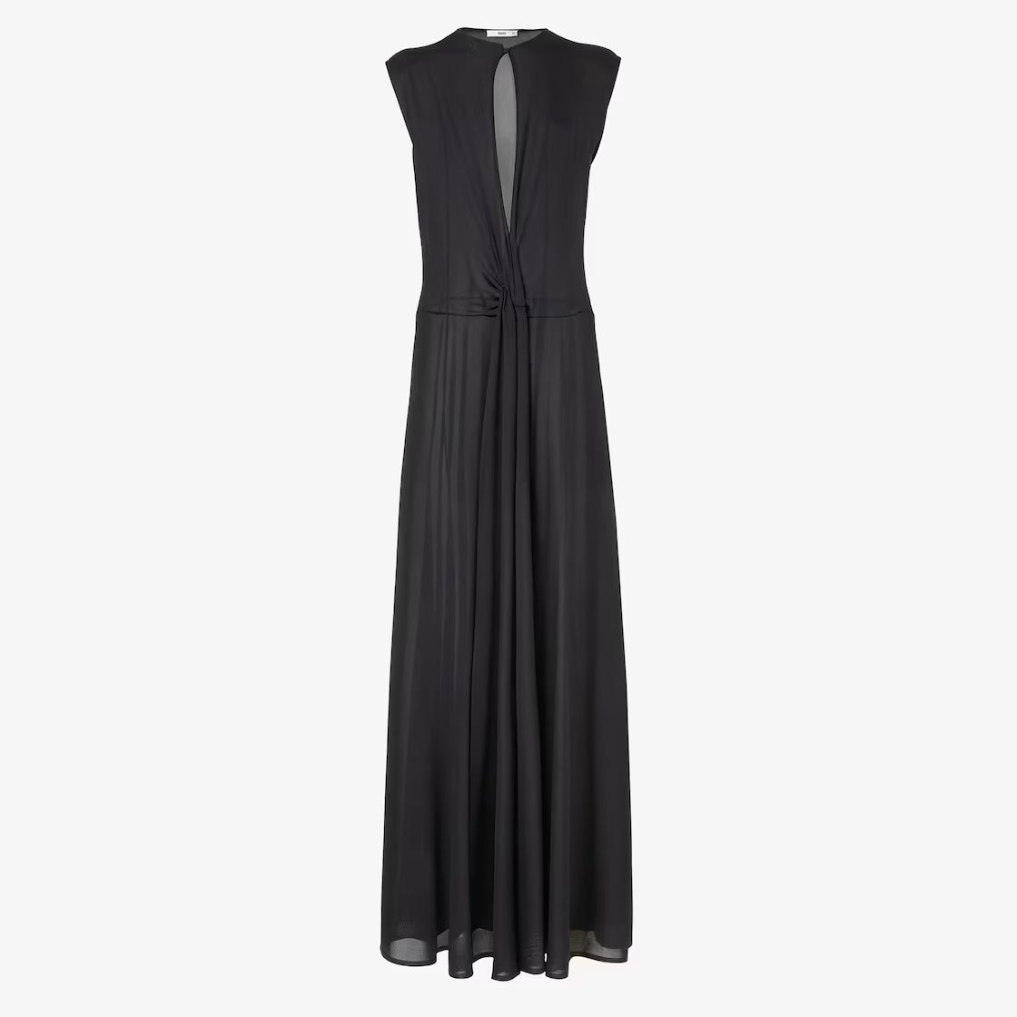 Black silk yarn dress