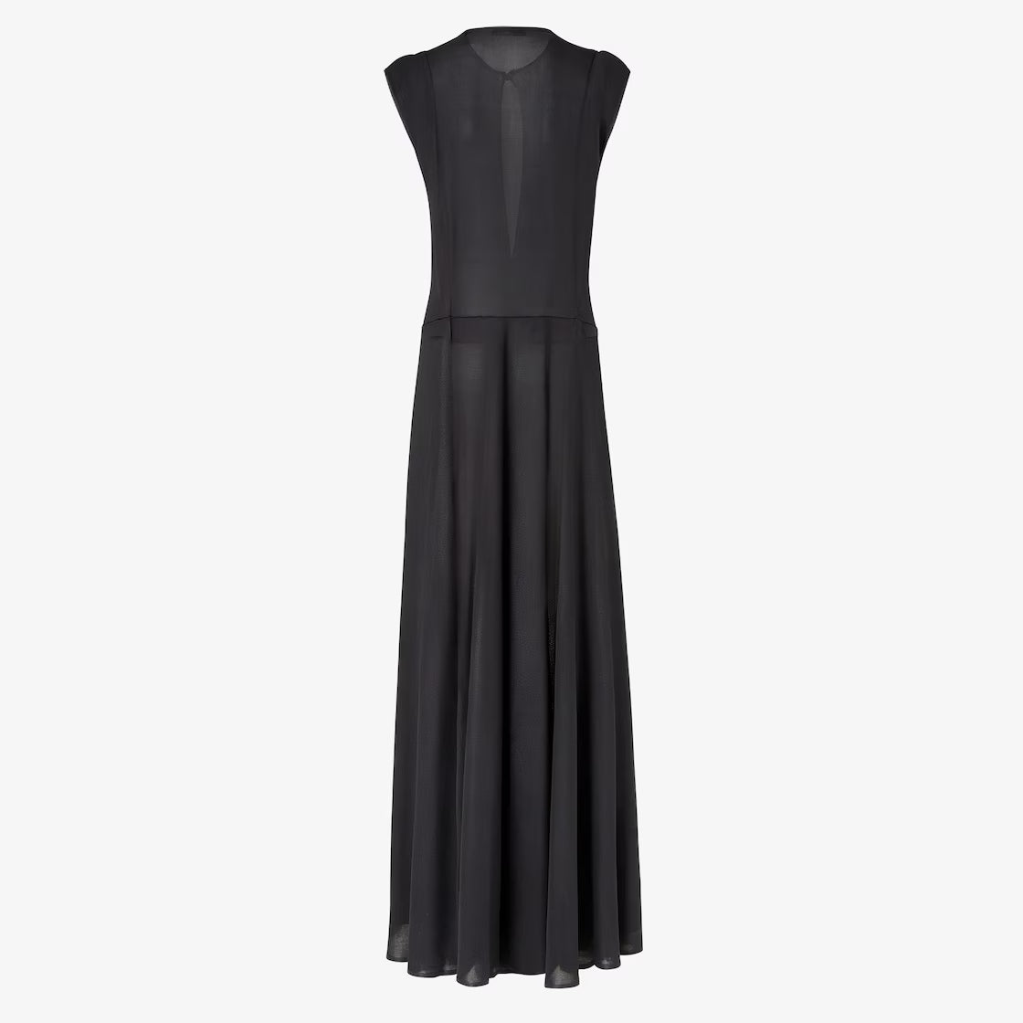 Black silk yarn dress