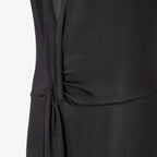 Black silk yarn dress
