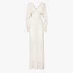 Ivory silk yarn dress
