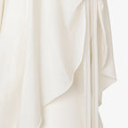Ivory silk yarn dress