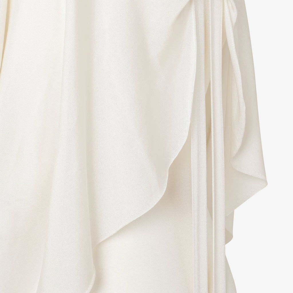 Ivory silk dress