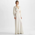 Ivory silk yarn dress