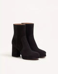 Fawcette Platform Ankle Boot In Split Leather 90Mm