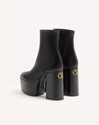 Fawcette Platform Ankle Boot In Stretch Nappa 120Mm