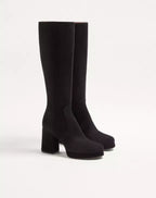 Fawcette Platform Boot In Crust Leather 90Mm
