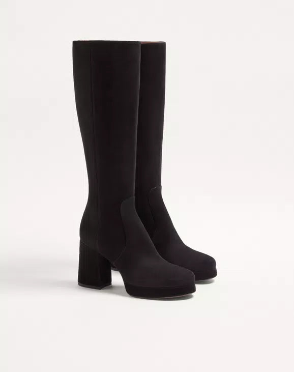 Fawcette Platform Boot In Crust Leather 90Mm
