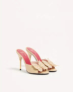 Flutterby Kidskin Slide Sandal with Butterfly Detail 105mm
