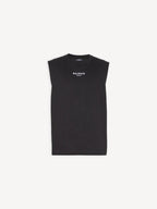Embroidered Balmain Paris tank top RUNWAY DELUXE