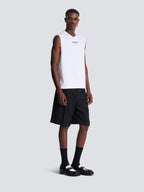 Embroidered Balmain Paris tank top RUNWAY DELUXE