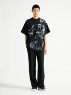 Printed Balmain Flower T-shirt RUNWAY DELUXE