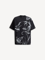 Printed Balmain Flower T-shirt RUNWAY DELUXE