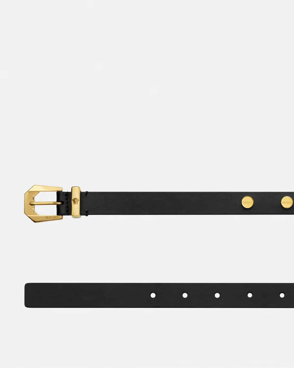 Versace Greca Buckle Leather Belt