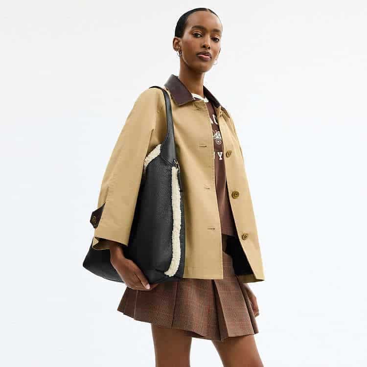 Brooklyn Shoulder Bag 39 In Shearling