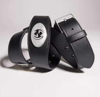 Belt with square buckle