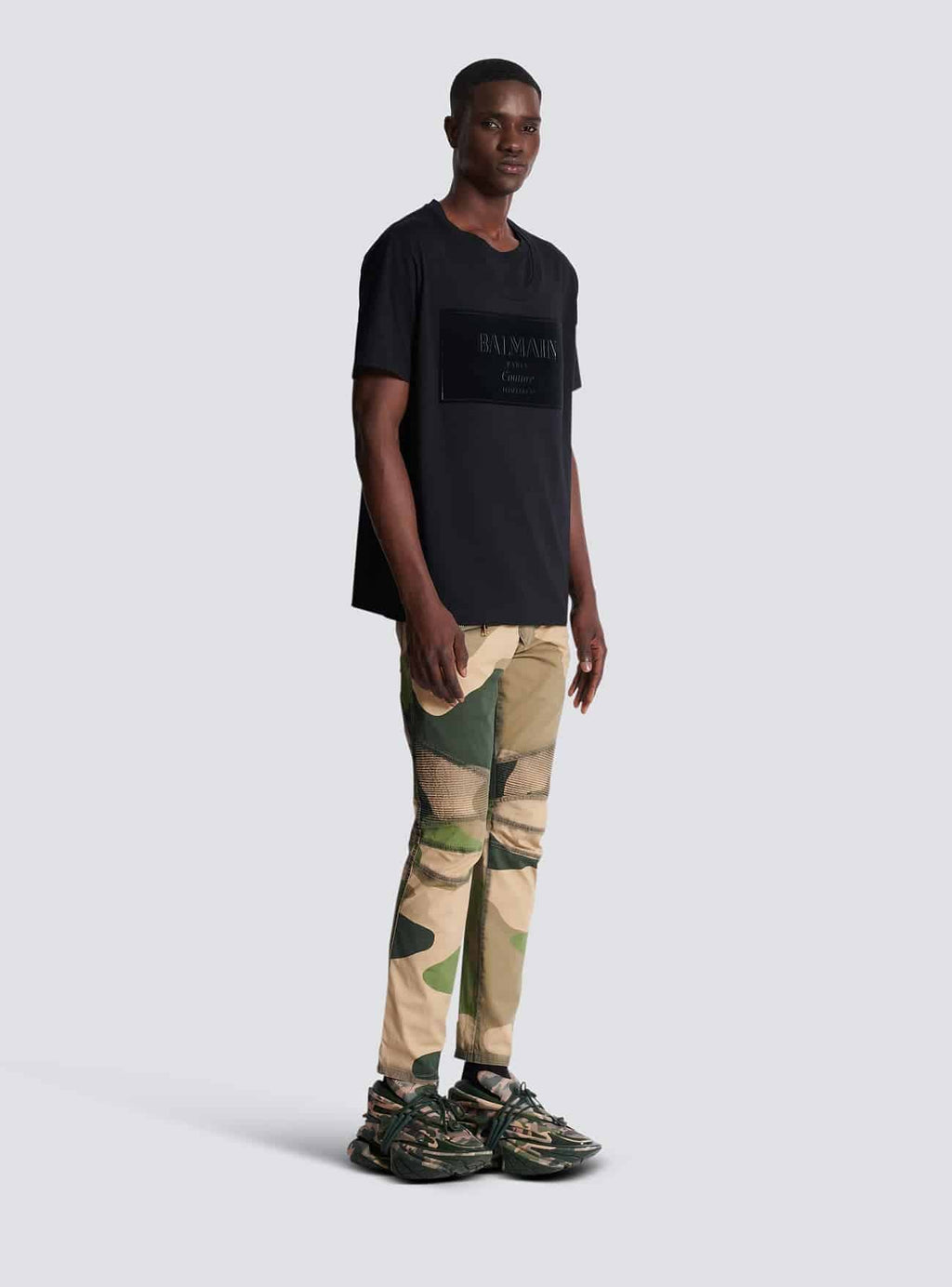 Big couture label flock t-shirt, regular fit