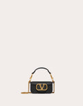 VALENTINO GARAVANI LOCÒ MICRO BAG IN CALFSKIN LEATHER WITH CHAIN