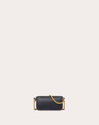 VALENTINO GARAVANI LOCÒ MICRO BAG IN CALFSKIN LEATHER WITH CHAIN