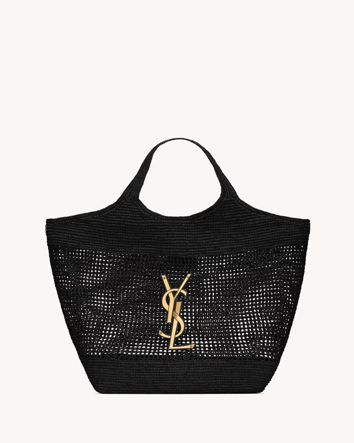 ICARE IN RAFFIA BLACK