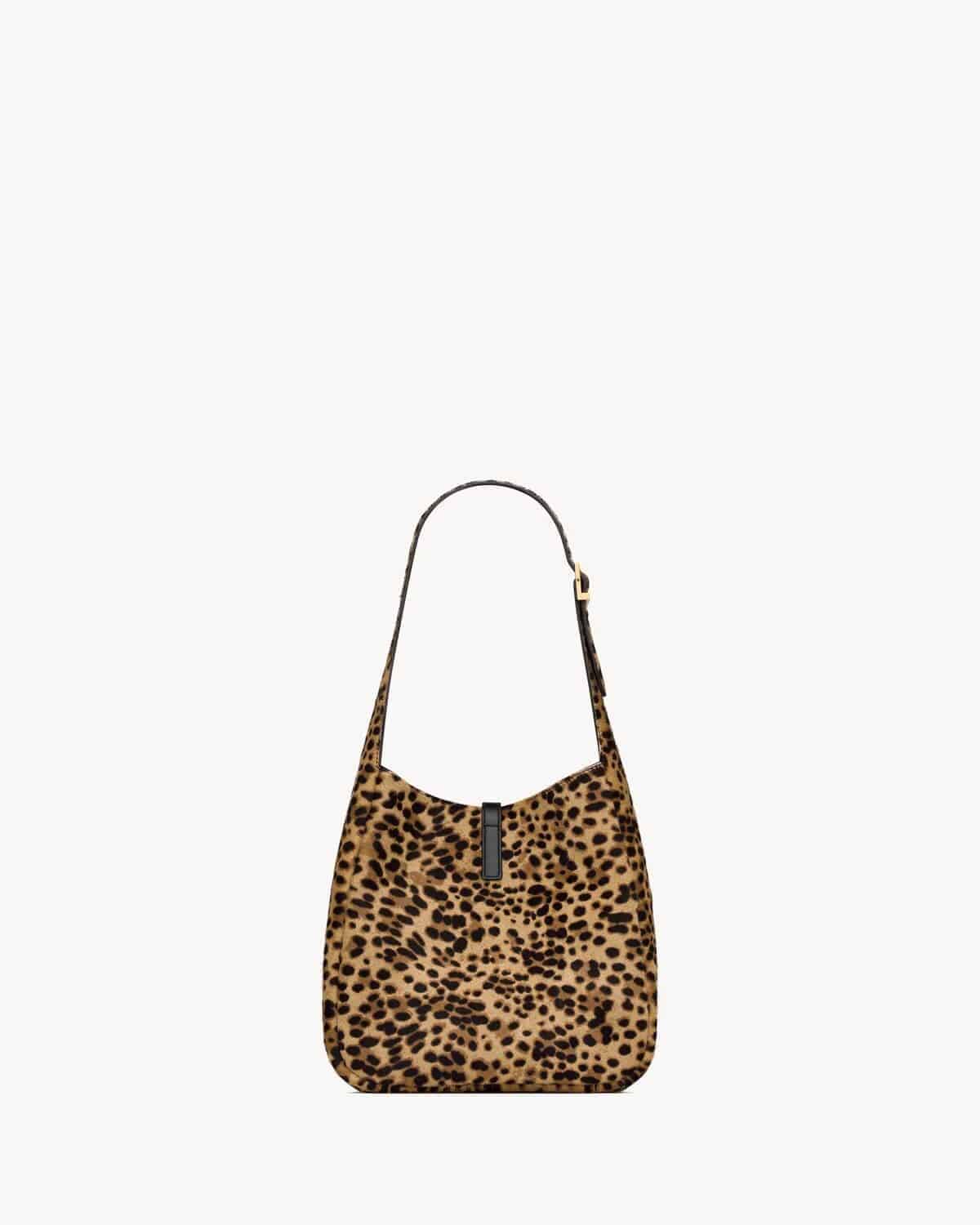 LE 5 À 7 SUPPLE SMALL IN PONY HAIR LEATHER LEOPARD