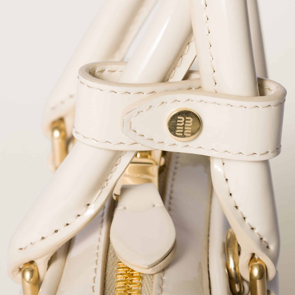 Arcadie patent leather mini-bag