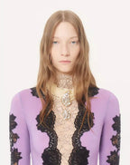 Jersey Bodysuit With Lace RUNWAY DELUXE