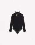 Jersey Bodysuit With Lace RUNWAY DELUXE