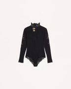 Jersey Bodysuit With Lace RUNWAY DELUXE