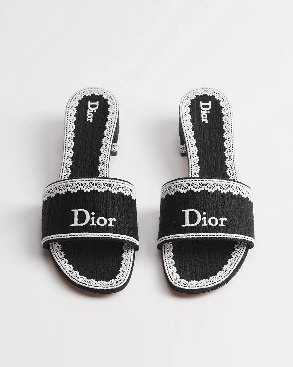 Dior Dentelle Heeled Slide