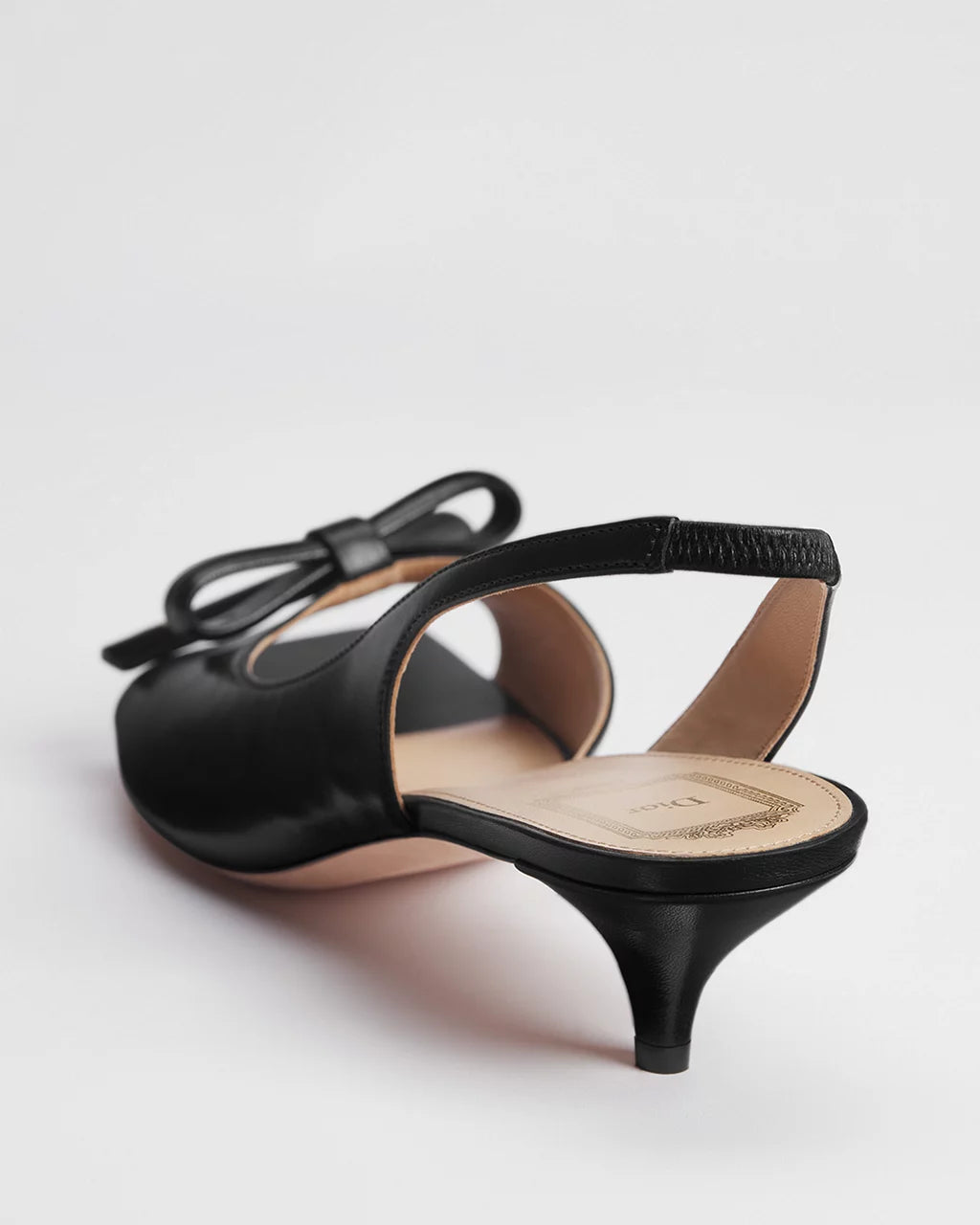Dior Bow Heeled Slingback Sandal RUNWAY DELUXE