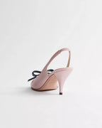Dior Qixi Dior Bow Heeled Slingback Sandal RUNWAY DELUXE