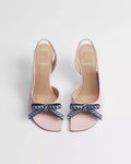 Dior Qixi Dior Bow Heeled Slingback Sandal RUNWAY DELUXE