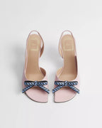 Dior Qixi Dior Bow Heeled Slingback Sandal RUNWAY DELUXE