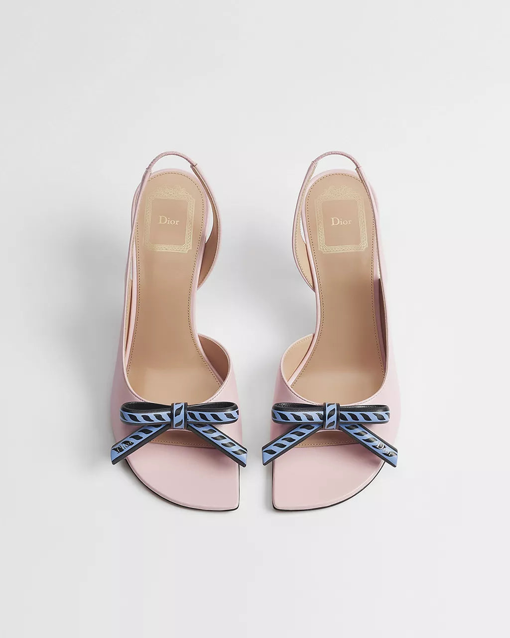 Dior Qixi Dior Bow Heeled Slingback Sandal RUNWAY DELUXE