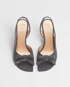 Dior Bow Heeled Slingback Sandal RUNWAY DELUXE