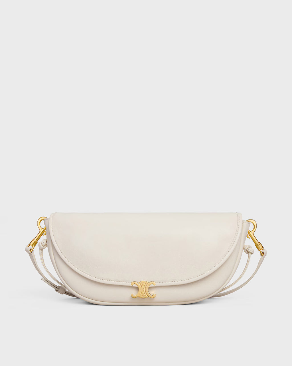 SOFT TRIOMPHE LITTLE HALFMOON IN SHINY LAMBSKIN