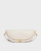 SOFT TRIOMPHE LITTLE HALFMOON IN SHINY LAMBSKIN