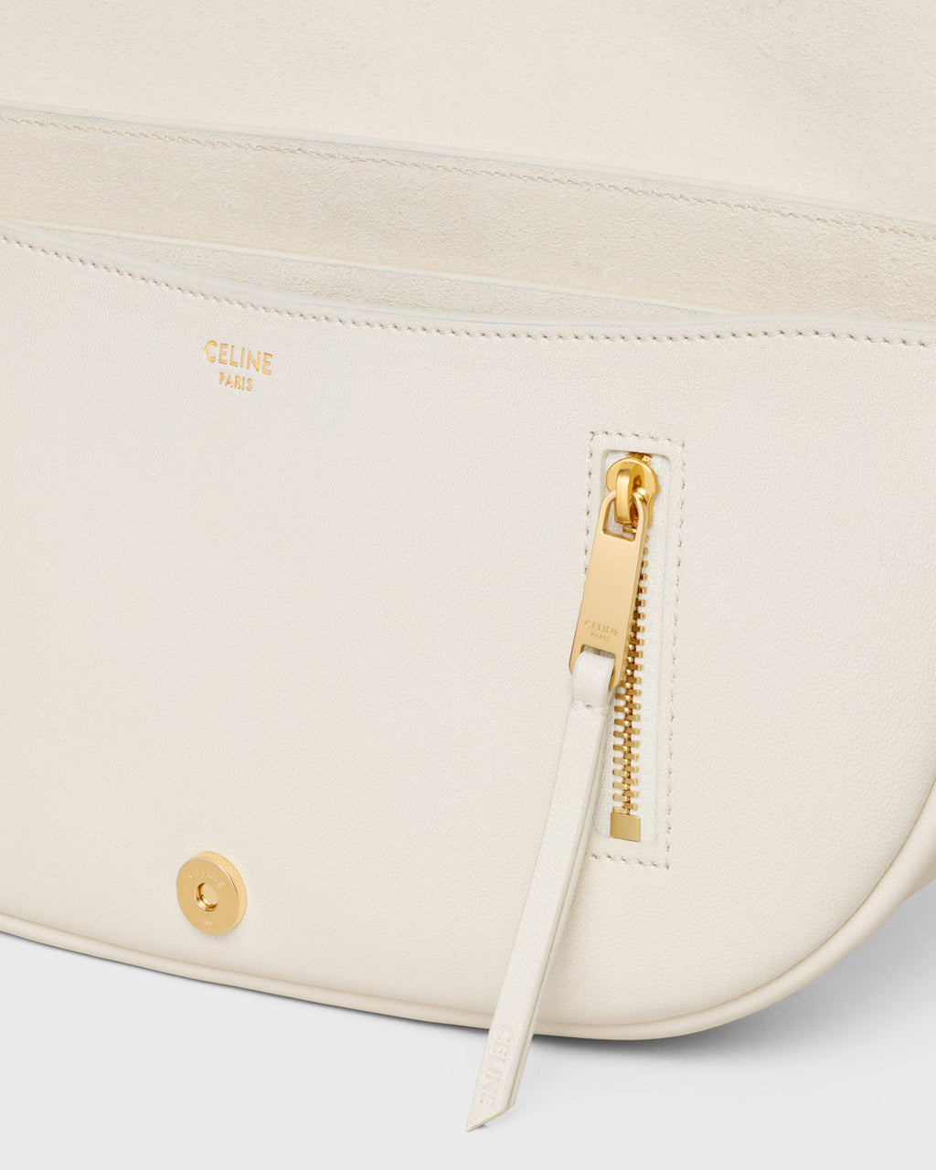 SOFT TRIOMPHE LITTLE HALFMOON IN SHINY LAMBSKIN